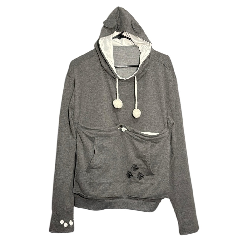 Hoodie with Cat Pouch Cat Cuddle